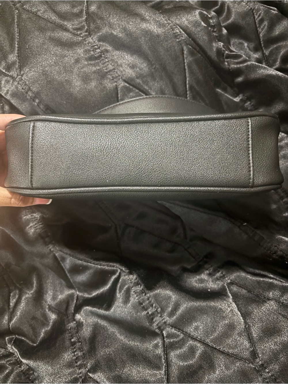 Juicy Couture Black Mini Shoulder Bag with Gold Chain and Crystal 'Juicy' Logo - Picture 5 of 7